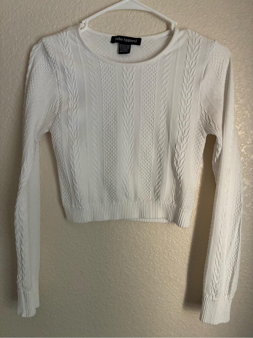 Women's White Long Sleeve Shirt